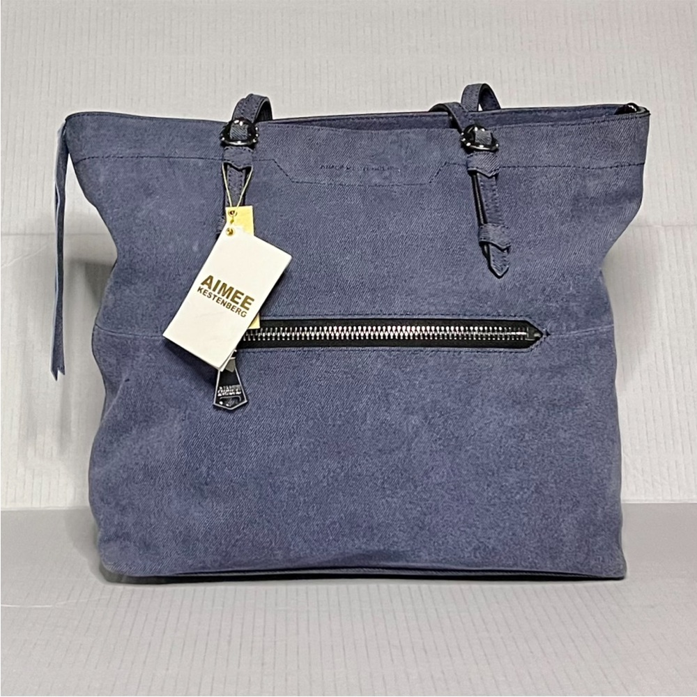 Aimee Kestenberg Denim Leather On-The-Go Bag